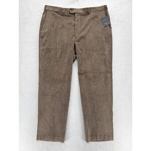 Enro Pants Mens 44x32 Brown Corduroy Stretch Dress Casual Trousers Comfort NWT